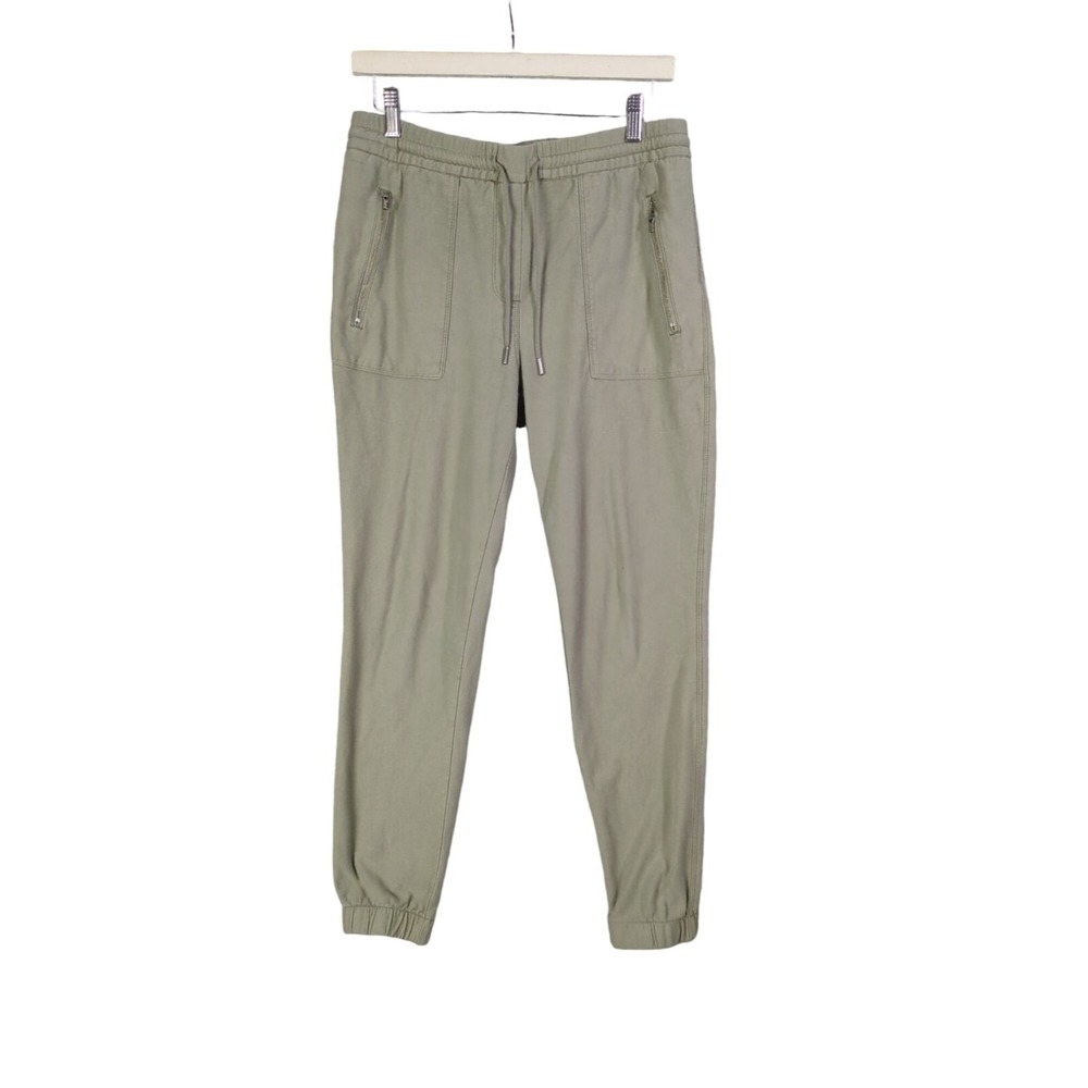 C&C California Womens Gorpcore Utility Jogger Pants M Green Drawstring Casual